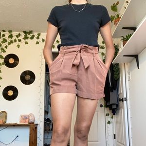 H&M brown paper bag style shorts!!